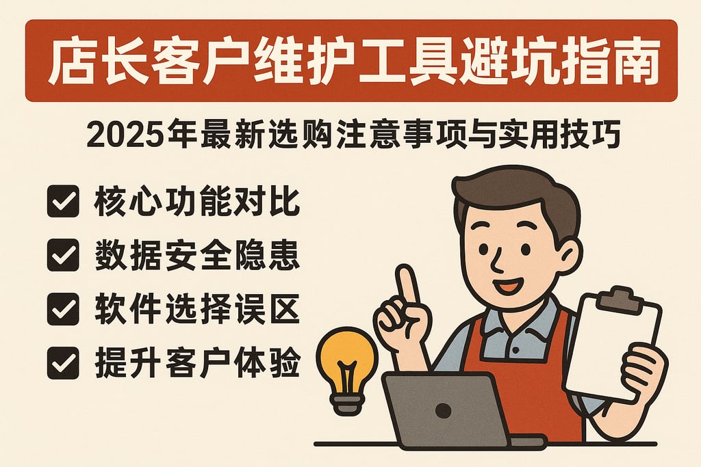店长客户维护工具避坑指南：2025年最新选购注意事项与实用技巧