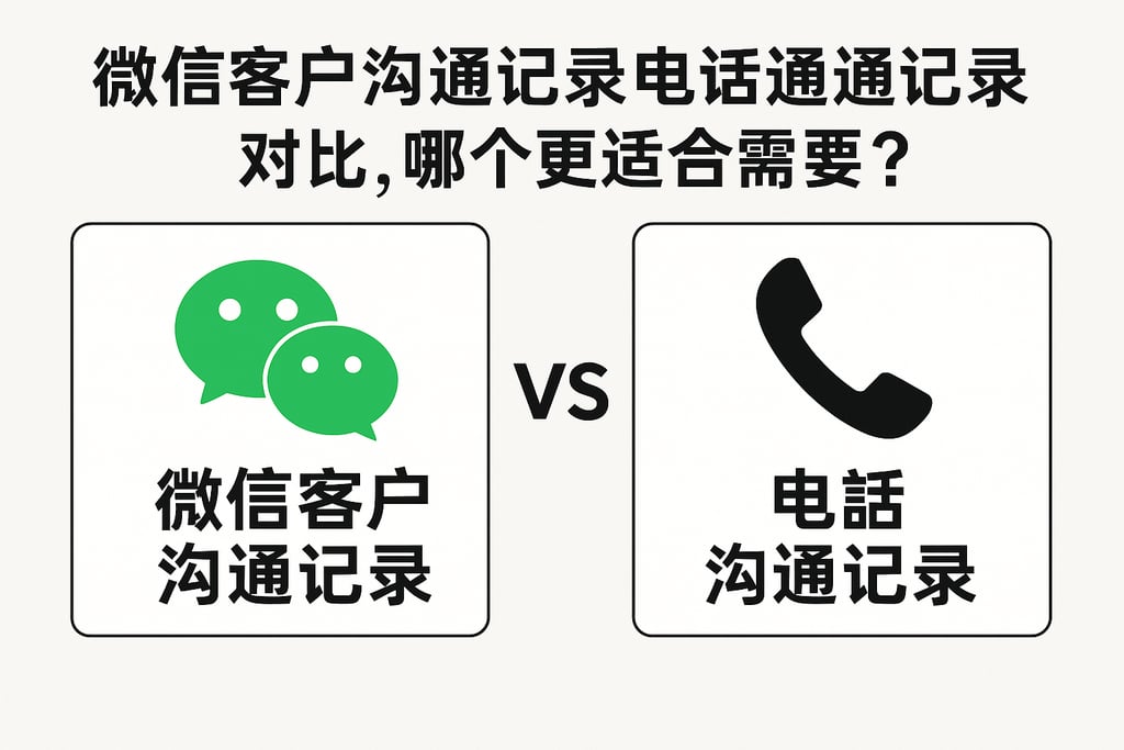 微信客户沟通记录与电话沟通记录对比，哪个更适合业务需求？