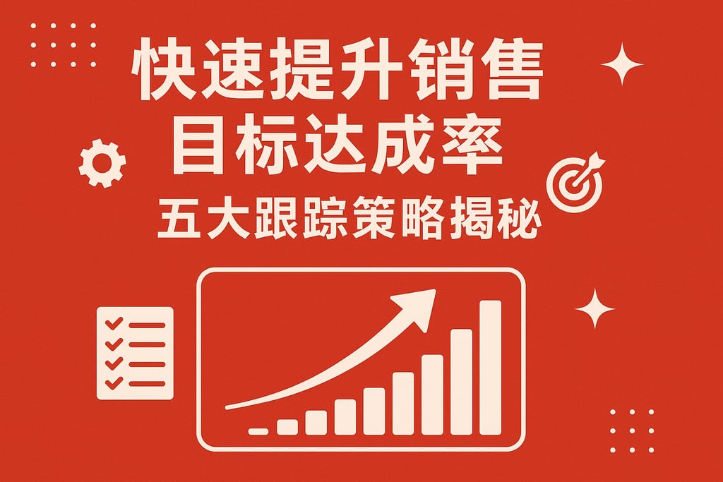 快速提升销售目标达成率，五大跟踪策略揭秘