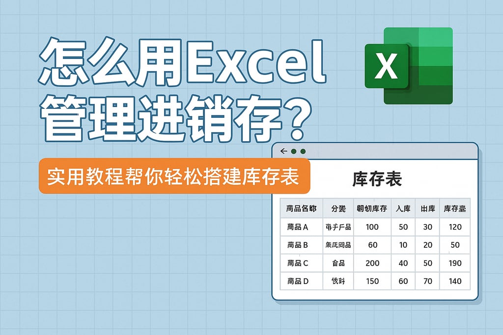 怎么用Excel管理进销存？实用教程帮你轻松搭建库存表