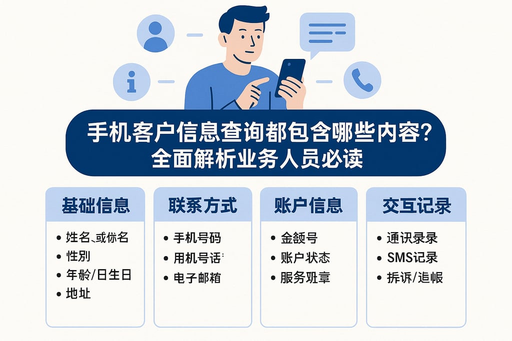 手机客户信息查询都包含哪些内容？全面解析业务人员必读