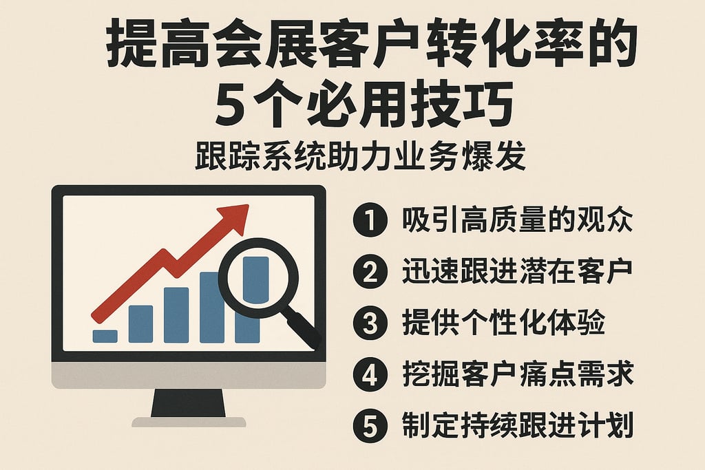 提高会展客户转化率的5个必用技巧，跟踪系统助力业务爆发