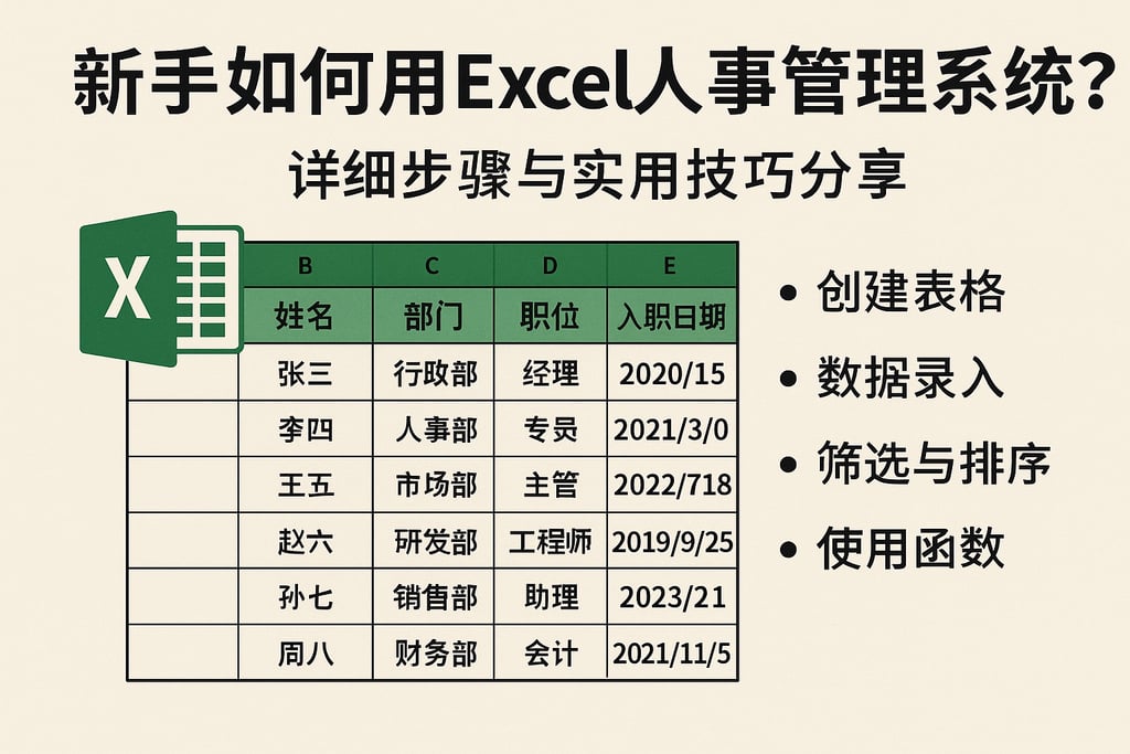 新手如何用Excel人事管理系统？详细步骤与实用技巧分享