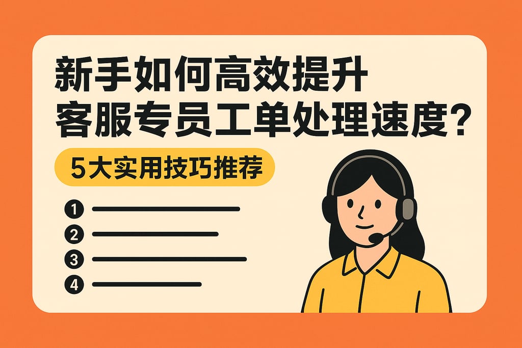 新手如何高效提升客服专员工单处理速度？5大实用技巧推荐