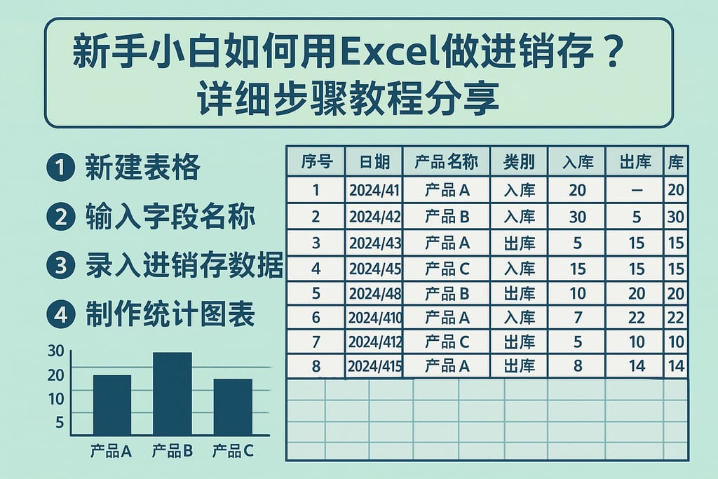 新手小白如何用Excel做进销存？详细步骤教程分享
