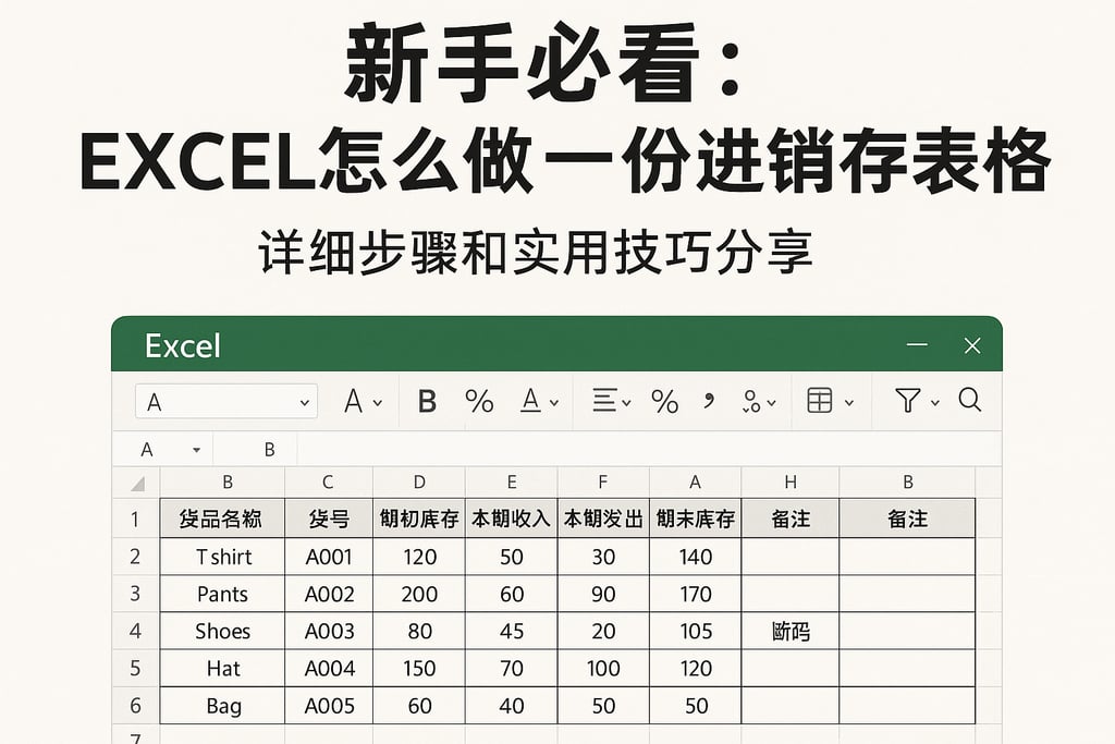 新手必看：excel怎么做一份进销存表格，详细步骤和实用技巧分享
