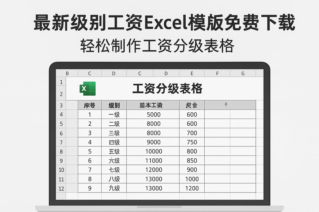 最新级别工资excel模板免费下载，轻松制作工资分级表格