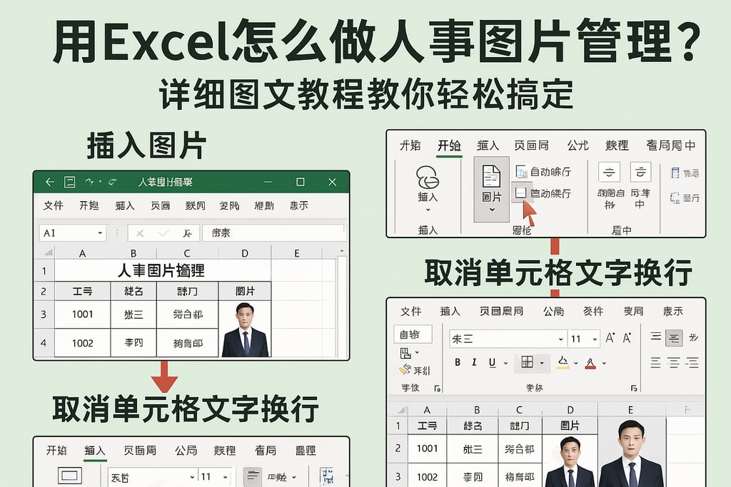 用Excel怎么做人事图片管理？详细图文教程教你轻松搞定