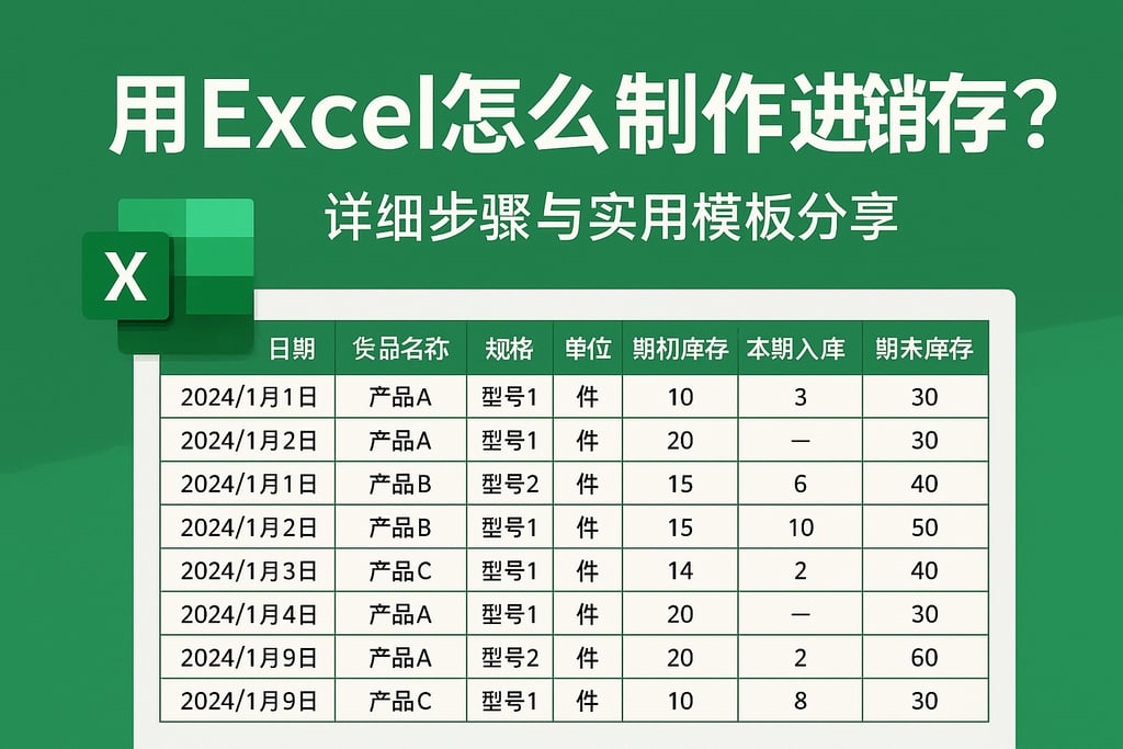 用excel怎么制作进销存表？详细步骤与实用模板分享