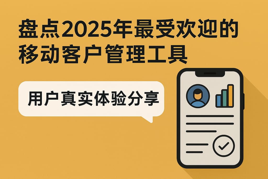 盘点2025年最受欢迎的移动客户管理工具，用户真实体验分享