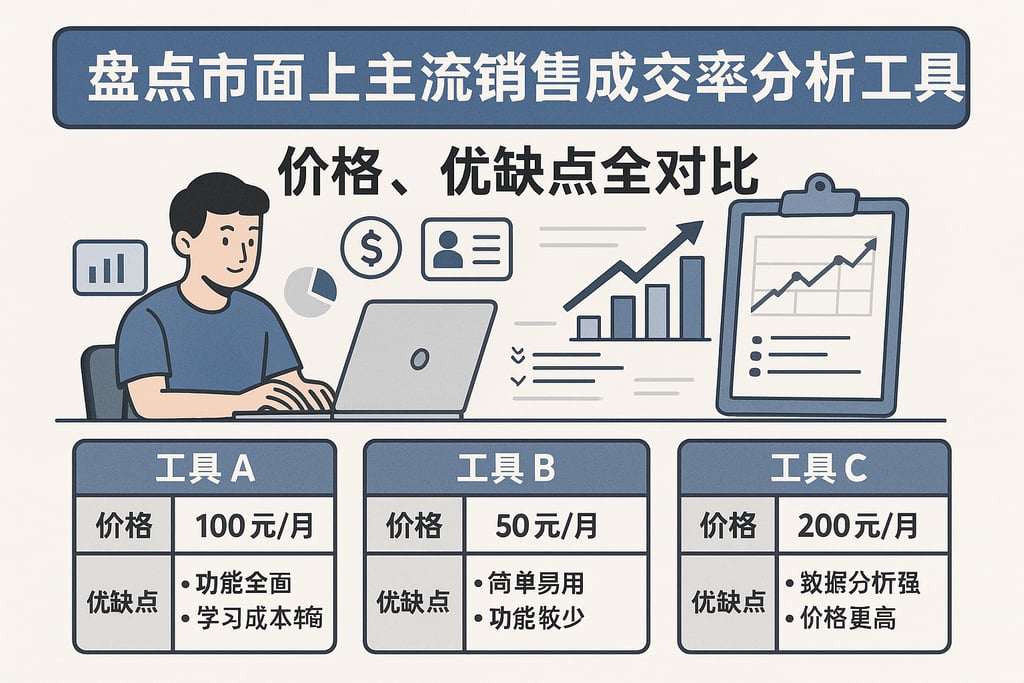 盘点市面上主流销售成交率分析工具，价格、优缺点全对比