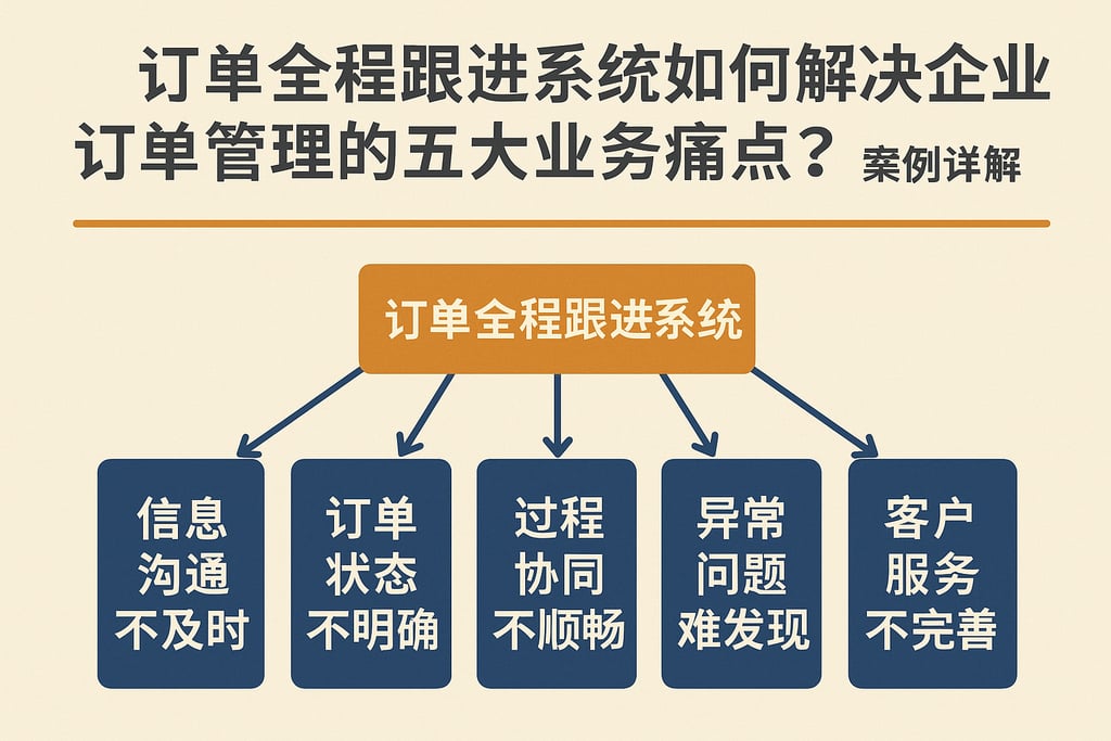 订单全程跟进系统如何解决企业订单管理的五大业务痛点？案例详解