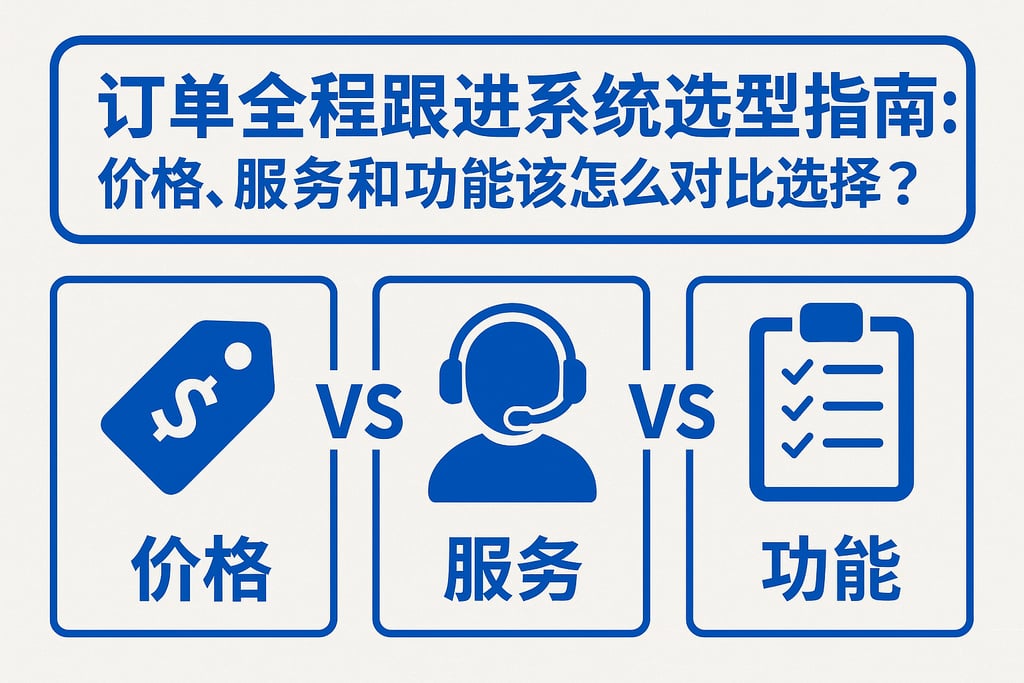 订单全程跟进系统选型指南：价格、服务和功能该怎么对比选择？