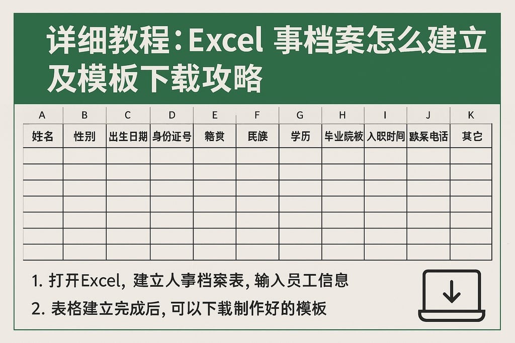 详细教程：excel人事档案怎么建立及模板下载攻略