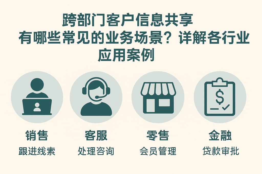跨部门客户信息共享有哪些常见的业务场景？详解各行业应用案例