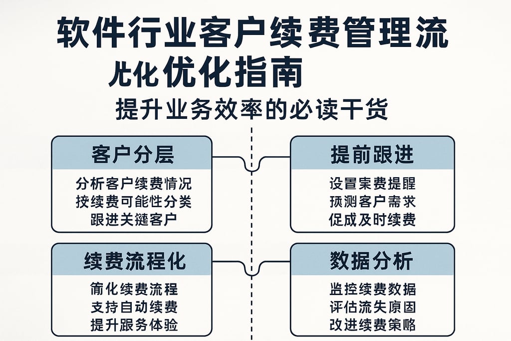 软件行业客户续费管理流程优化指南，提升业务效率的必读干货
