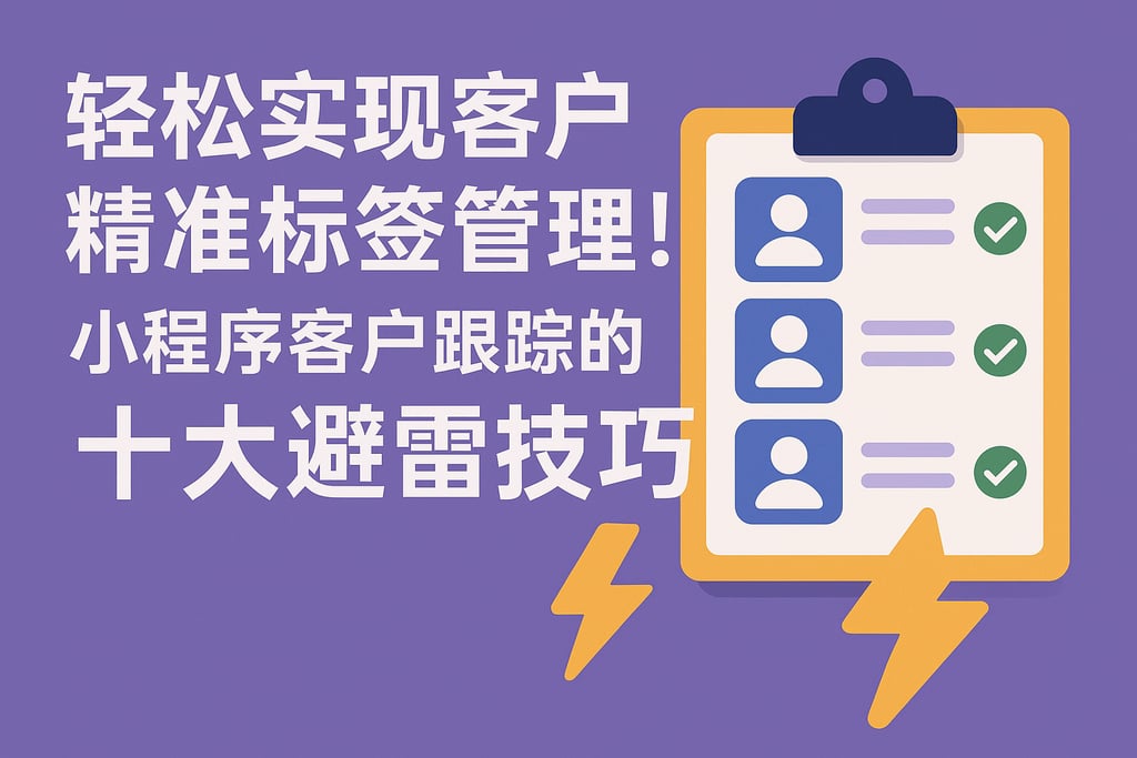 轻松实现客户精准标签管理！小程序客户跟踪的十大避雷技巧