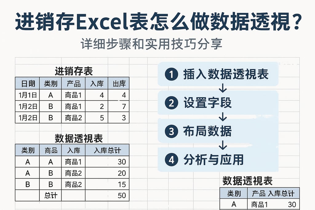 进销存Excel表怎么做数据透视？详细步骤和实用技巧分享