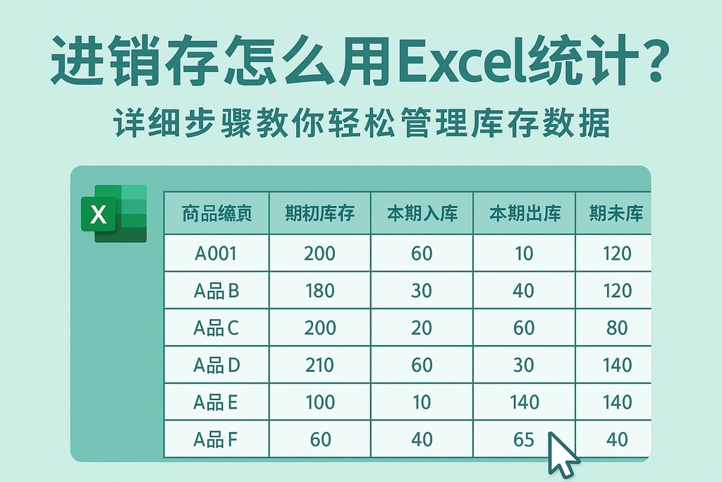 进销存怎么用Excel统计？详细步骤教你轻松管理库存数据