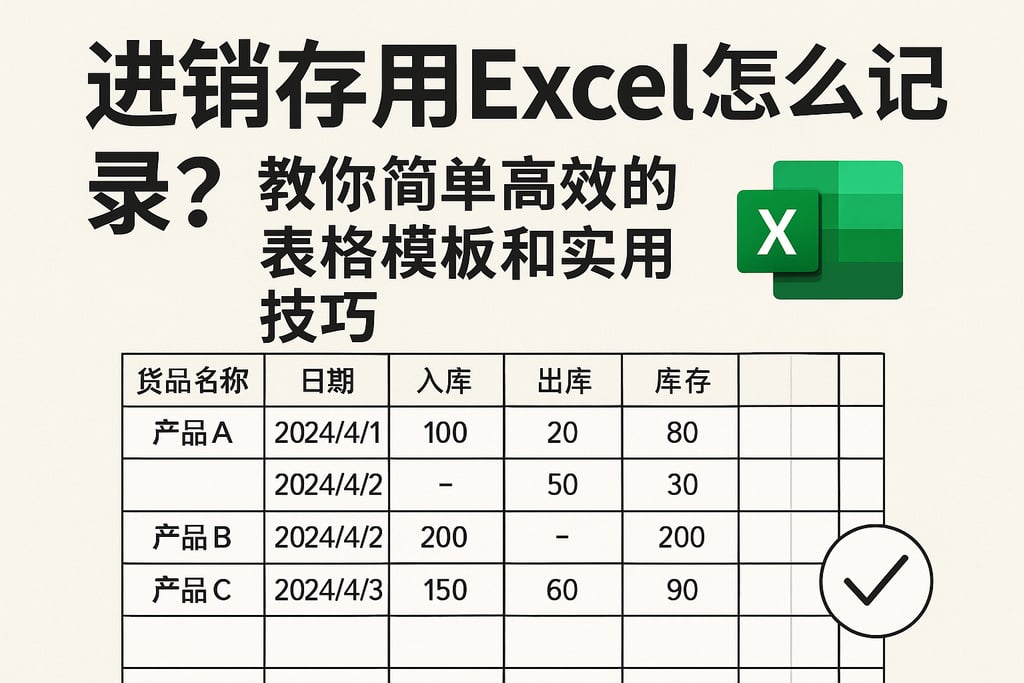 进销存用excel怎么记录？教你简单高效的表格模板和实用技巧