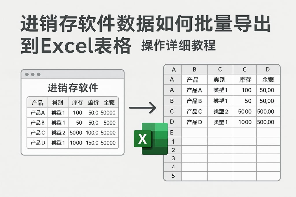 进销存软件数据如何批量导出到Excel表格操作详细教程