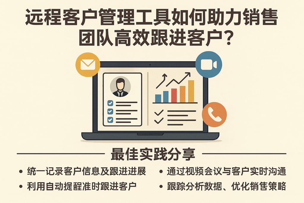 远程客户管理工具如何助力销售团队高效跟进客户？最佳实践分享