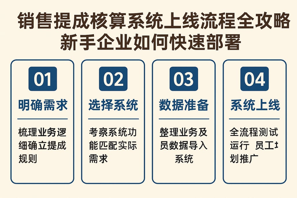 销售提成核算系统上线流程全攻略，新手企业如何快速部署