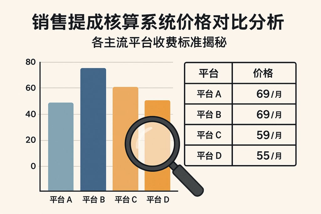 销售提成核算系统价格对比分析，各主流平台收费标准揭秘