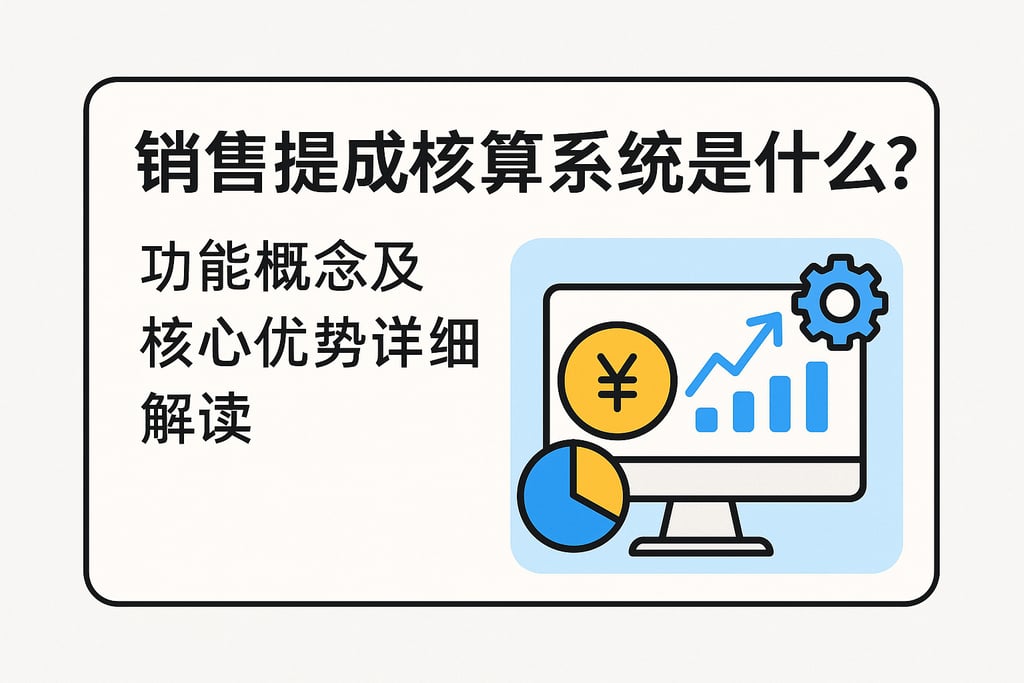 销售提成核算系统是什么？功能概念及核心优势详细解读