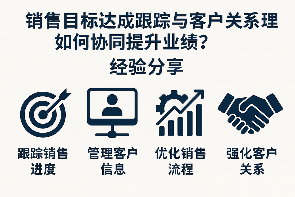 销售目标达成跟踪与客户关系管理如何协同提升业绩？经验分享
