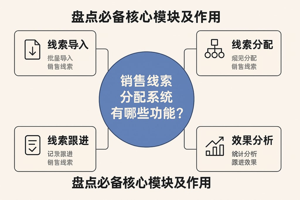 销售线索分配系统有哪些功能？盘点必备核心模块及作用