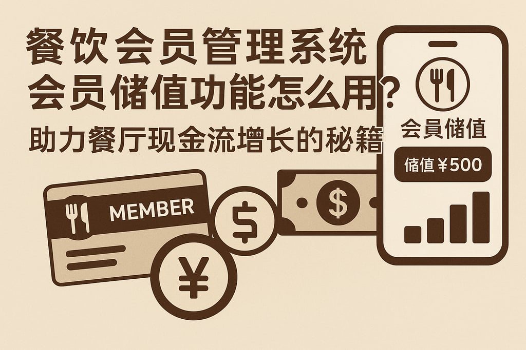 餐饮会员管理系统会员储值功能怎么用？助力餐厅现金流增长的秘籍