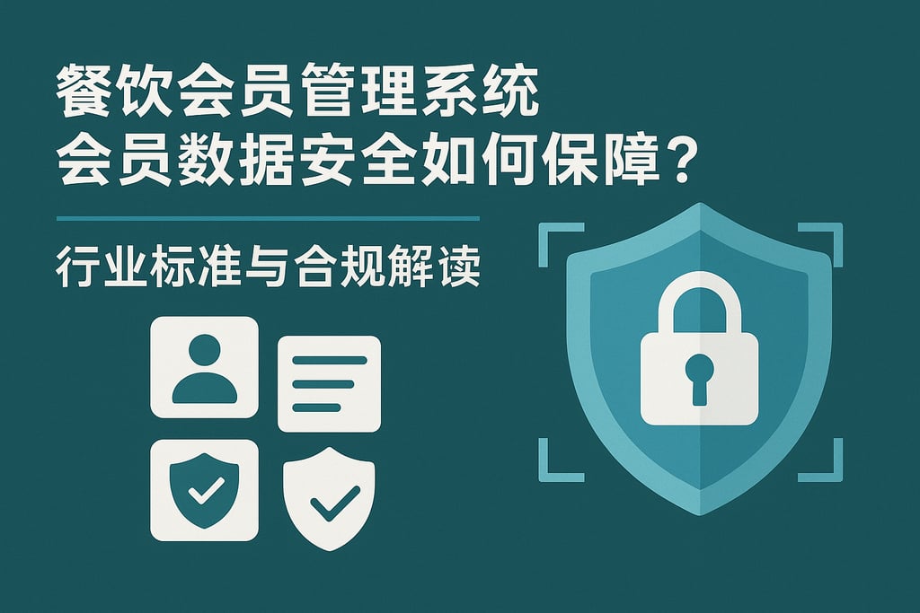 餐饮会员管理系统会员数据安全如何保障？行业标准与合规解读