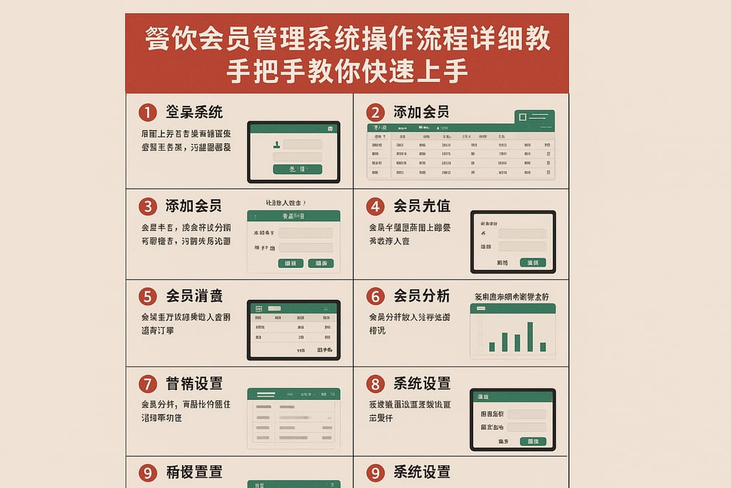 餐饮会员管理系统操作流程详细教程，手把手教你快速上手