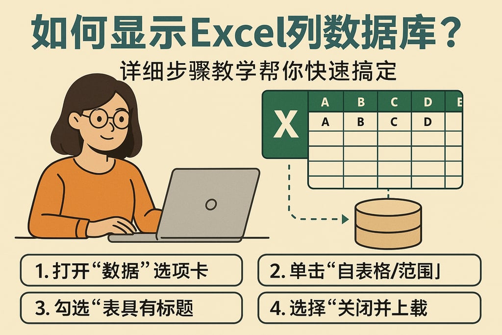 如何显示Excel列数据库?详细步骤教学帮你快速搞定 | 零代码企业数字化知识站