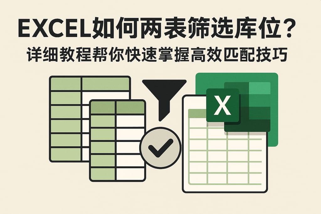 EXCEL如何两表筛选库位？详细教程帮你快速掌握高效匹配技巧