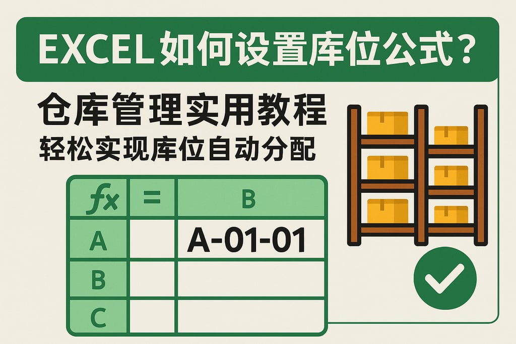 EXCEL如何设置库位公式？仓库管理实用教程，轻松实现库位自动分配
