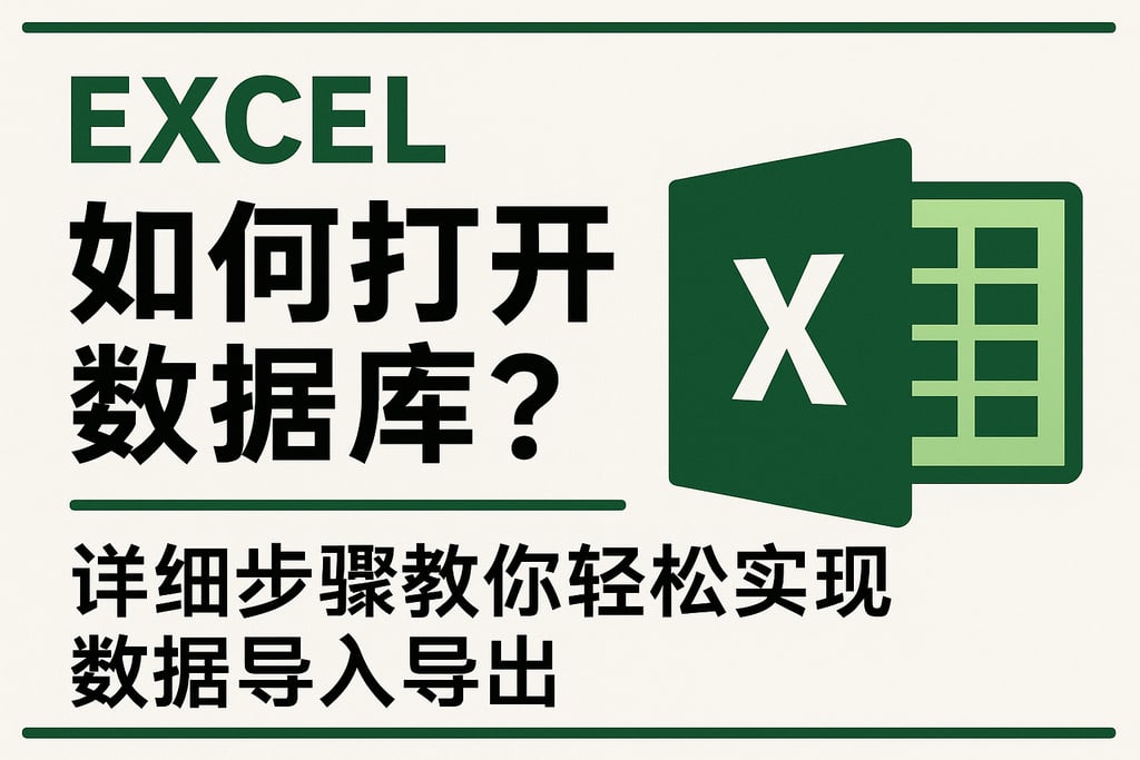 Excel如何打开数据库?详细步骤教你轻松实现数据导入导出 | 零代码企业数字化知识站
