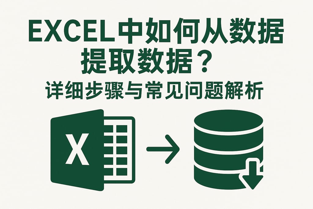 Excel中如何从数据库提取数据？详细步骤与常见问题解析