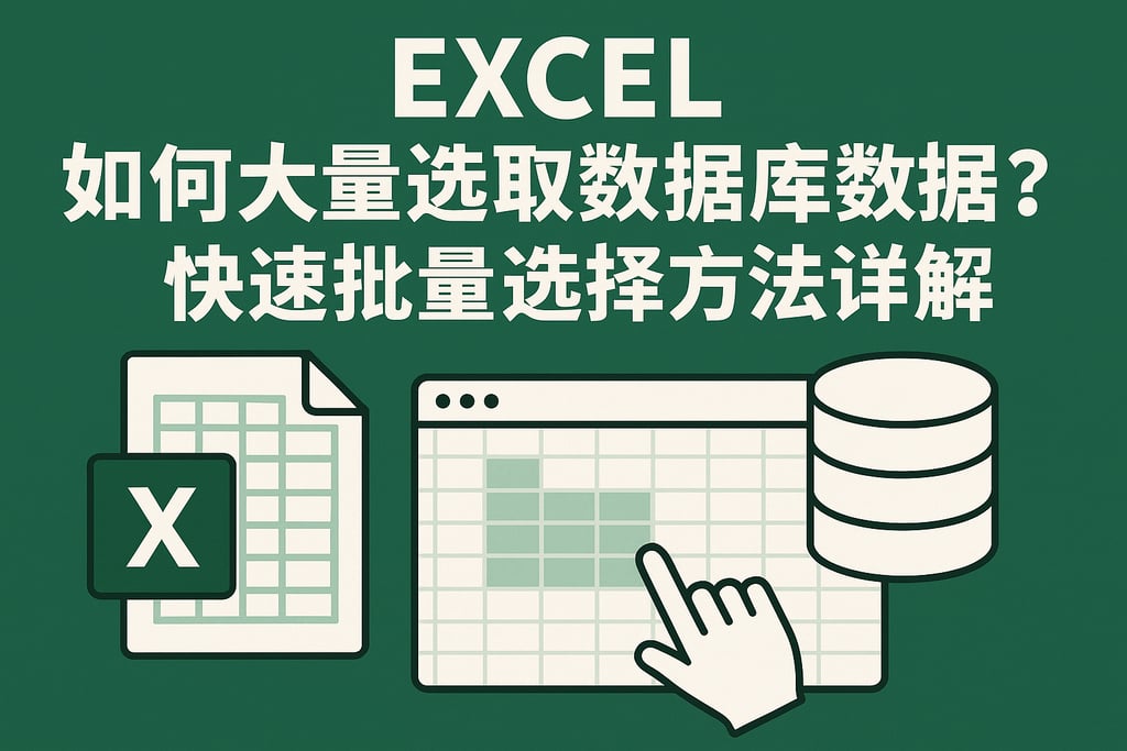 Excel中如何大量选取数据库数据？快速批量选择方法详解