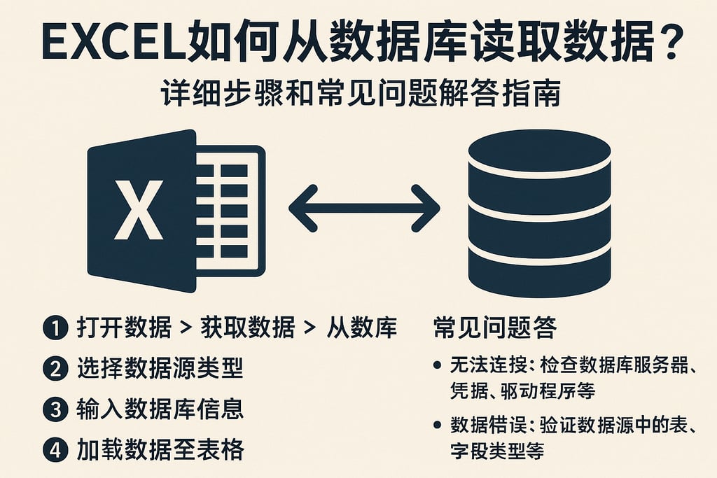 Excel如何从数据库读取数据？详细步骤和常见问题解答指南
