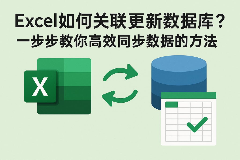 Excel如何关联更新数据库？一步步教你高效同步数据的方法