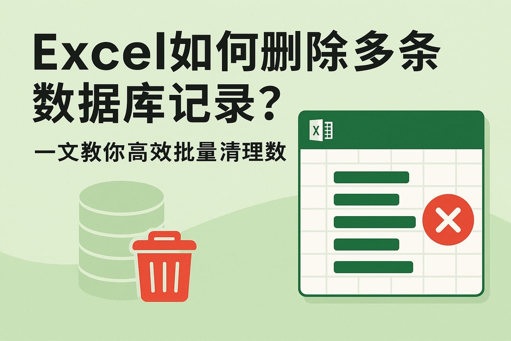 Excel如何删除多条数据库记录？一文教你高效批量清理数据