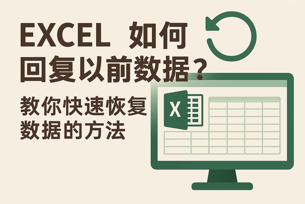 Excel如何回复以前数据库？教你快速恢复数据的方法
