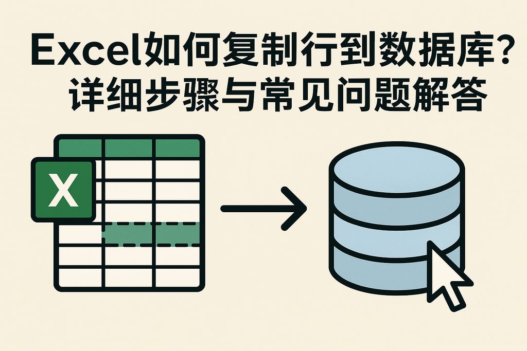Excel如何复制行到数据库？详细步骤与常见问题解答
