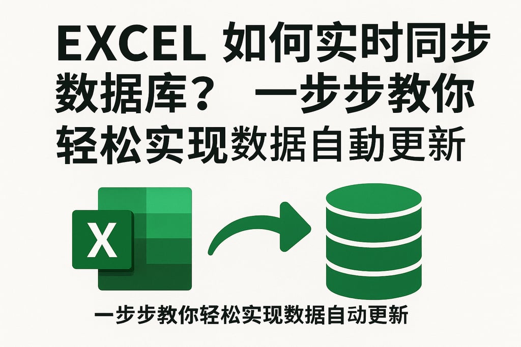 Excel如何实时同步数据库？一步步教你轻松实现数据自动更新
