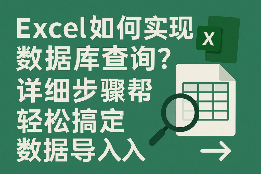 Excel如何实现数据库查询？详细步骤帮你轻松搞定数据库数据导入