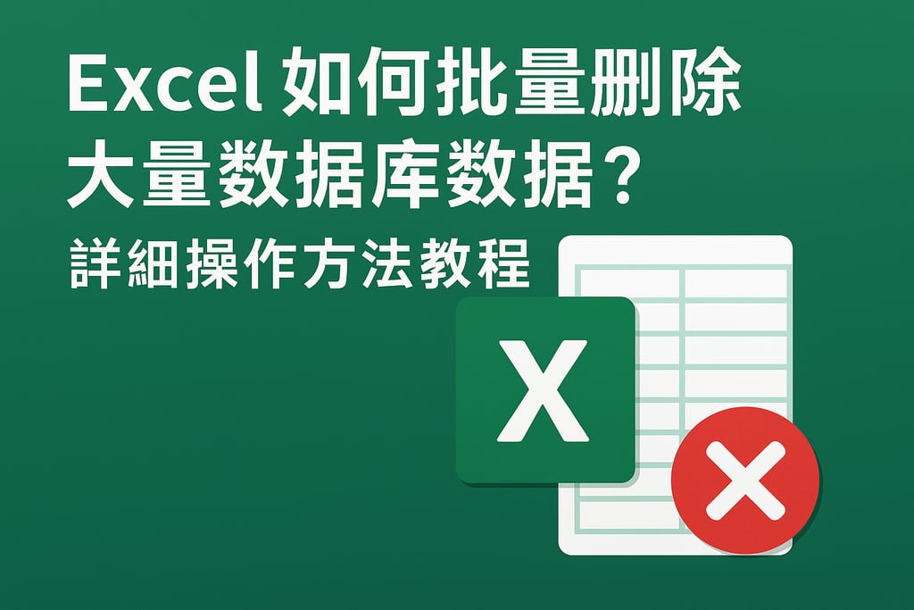 Excel如何批量删除大量数据库数据？详细操作方法教程