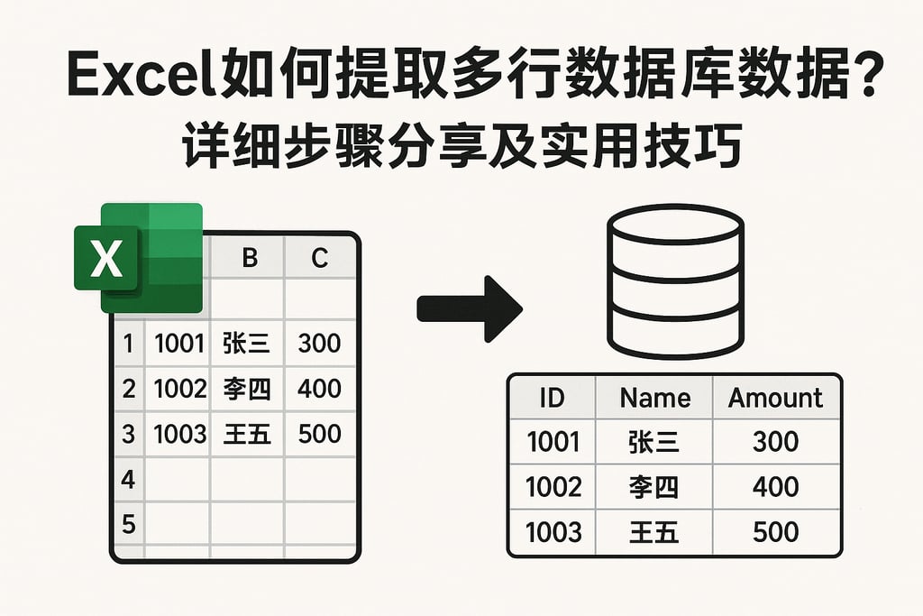 Excel如何提取多行数据库数据？详细步骤分享及实用技巧