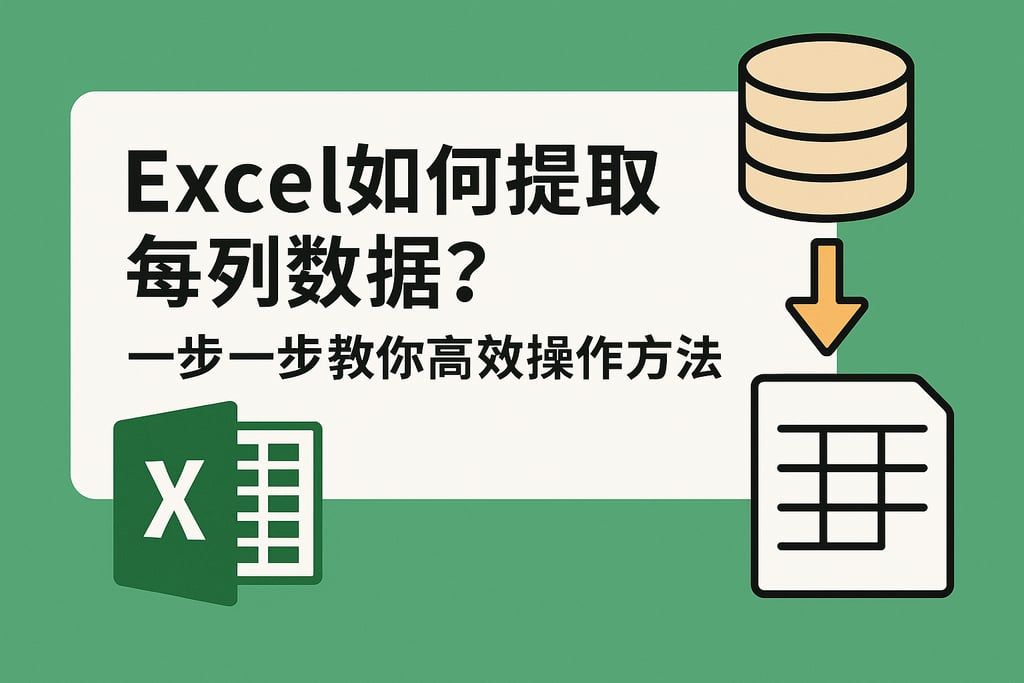 Excel如何提取每列数据库？一步一步教你高效操作方法